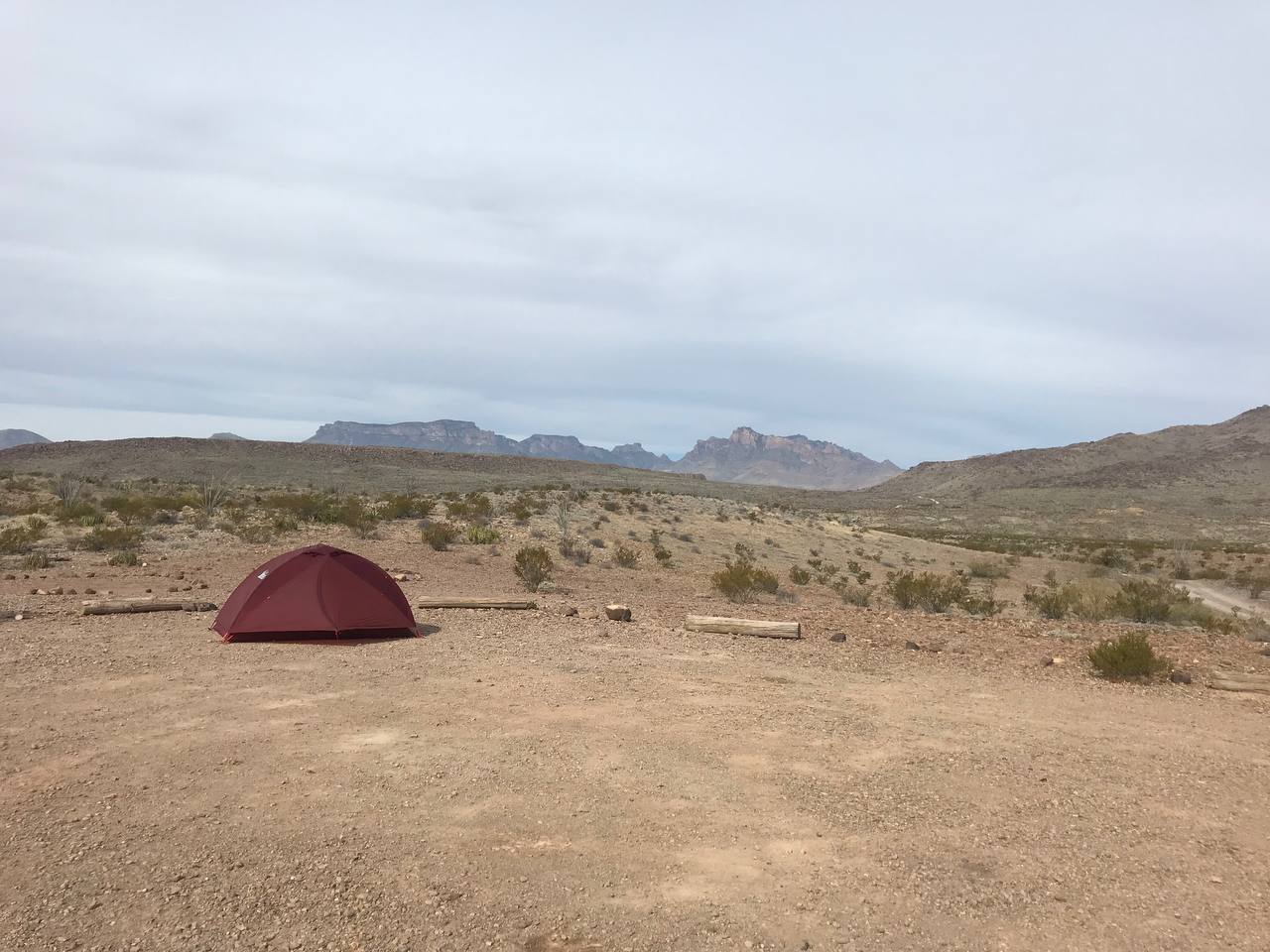 My campsite during the day